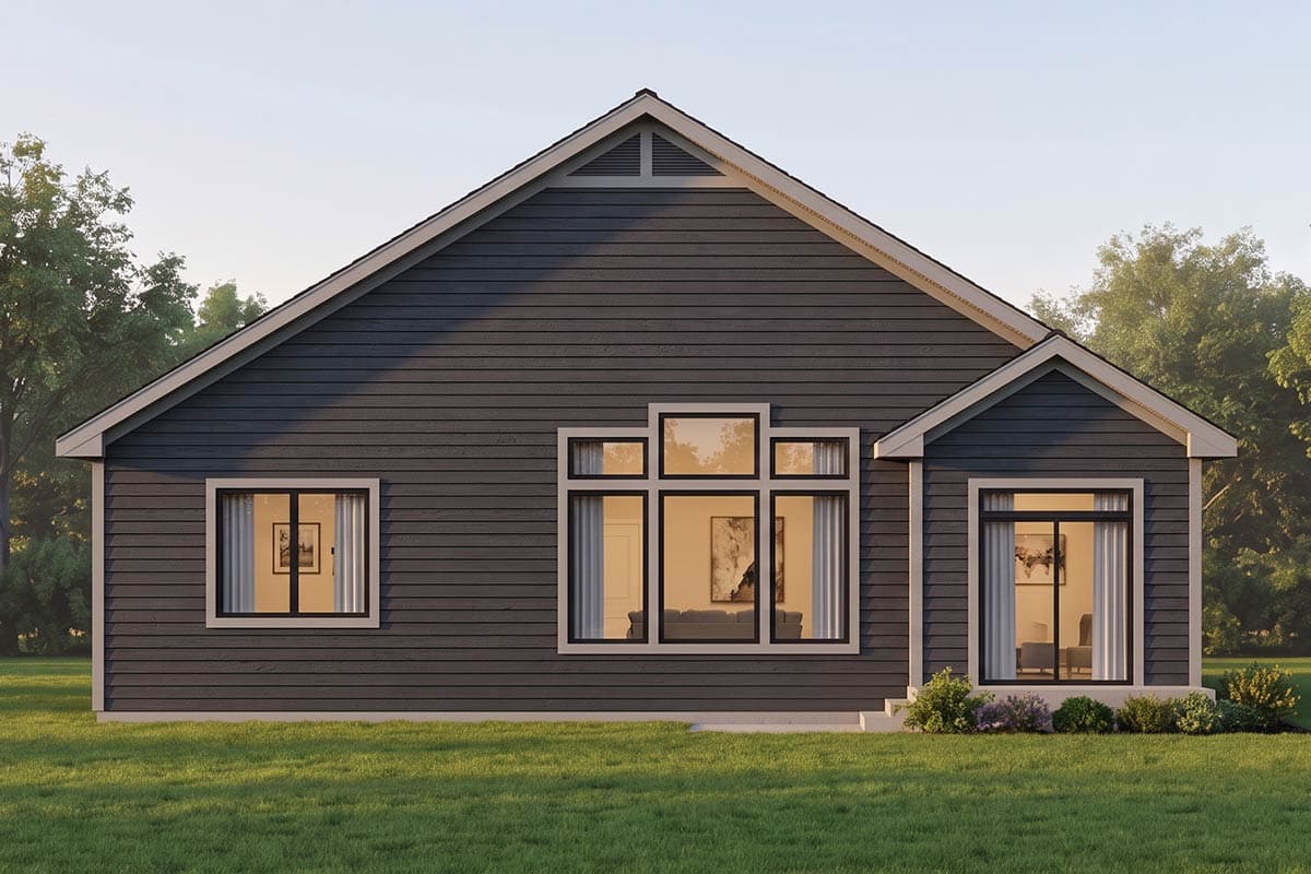 Plan 267126SPK: Efficient Craftsman Ranch House Plan with Vaulted Ceilings and Split Bedrooms - Image #2 - Craftsman, Traditional