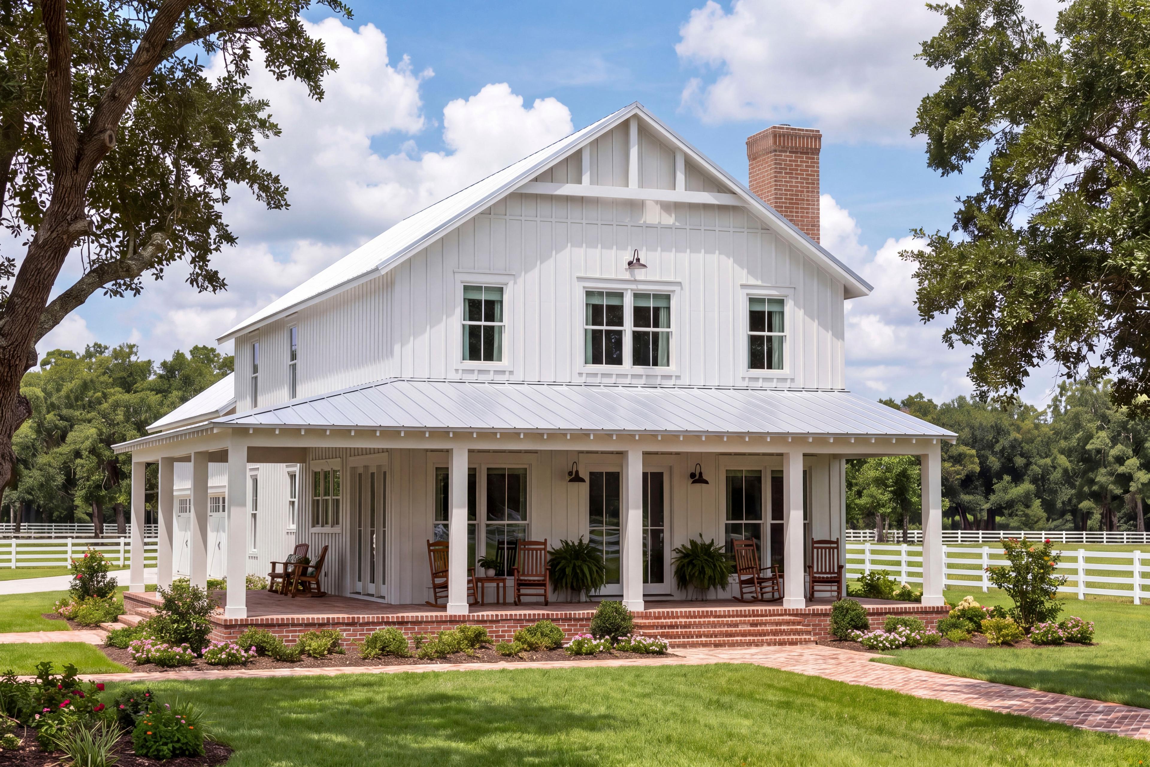 Plan image - 52062HZ:Modern Farmhouse House Plan with 4-5 Bedrooms and Wraparound Porch