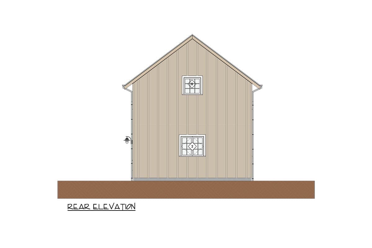 Plan 871042NST: Charming Two-Story Barndominium House Plan with Vaulted Ceilings - Image #9 - Barndominium, Cottage, Farmhouse, Vacation
