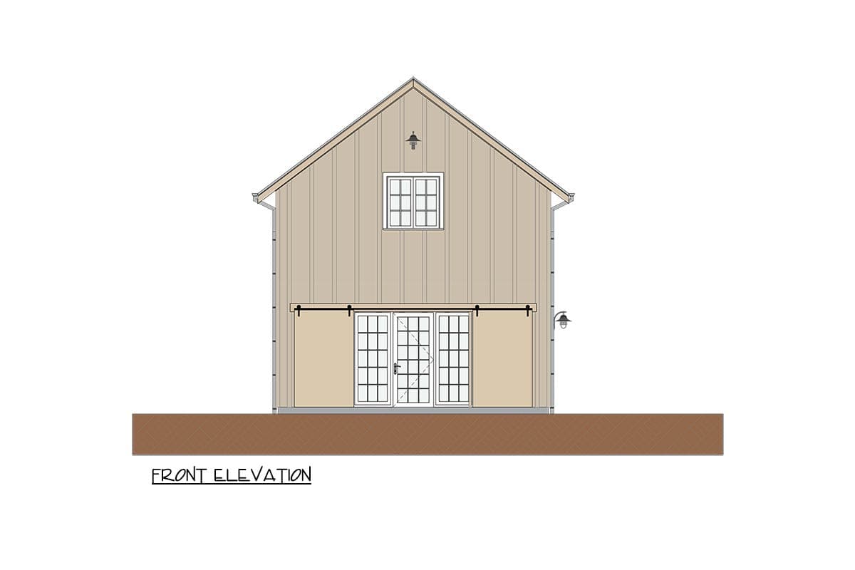 Plan 871042NST: Charming Two-Story Barndominium House Plan with Vaulted Ceilings - Image #5 - Barndominium, Cottage, Farmhouse, Vacation