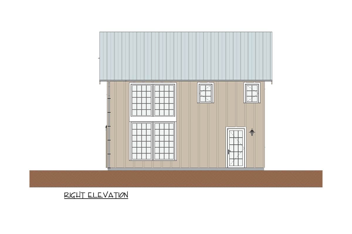 Plan 871042NST: Charming Two-Story Barndominium House Plan with Vaulted Ceilings - Image #8 - Barndominium, Cottage, Farmhouse, Vacation