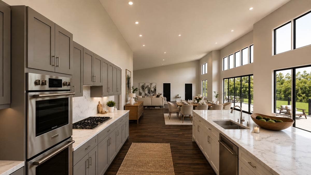 Plan 135481GRA: Modern New American House Plan with Six Bedrooms and Expansive Deck - Image #8 - Contemporary, Country, Craftsman, Modern, New American