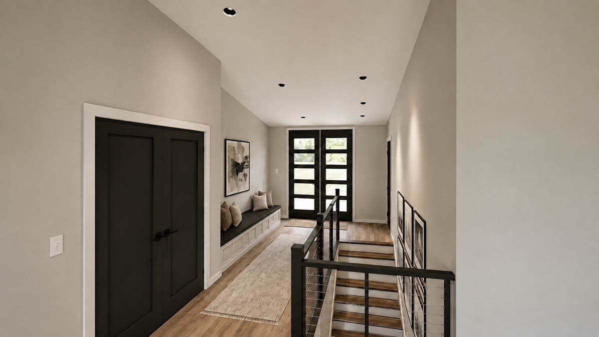 Plan 135481GRA: Modern New American House Plan with Six Bedrooms and Expansive Deck - Image #10 - Contemporary, Country, Craftsman, Modern, New American