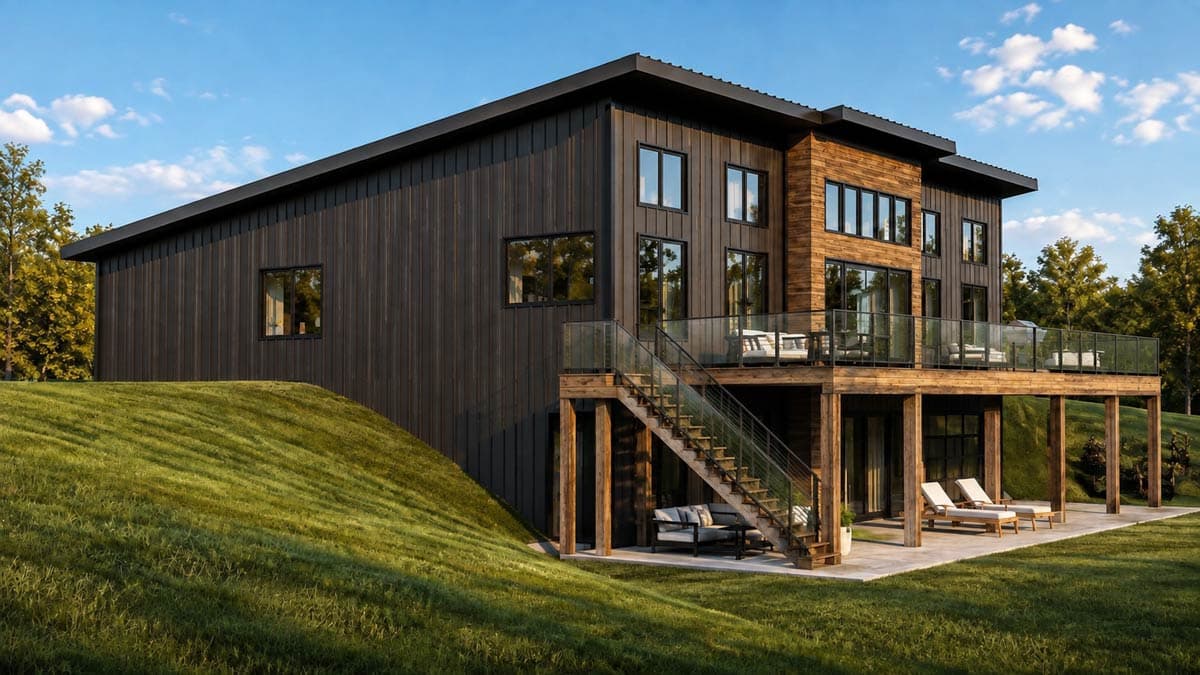 Plan 135481GRA: Modern New American House Plan with Six Bedrooms and Expansive Deck - Image #5 - Contemporary, Country, Craftsman, Modern, New American