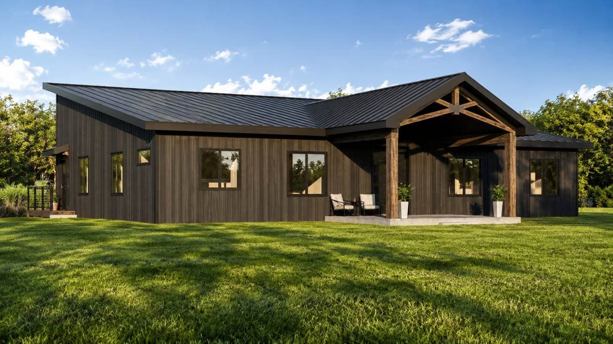 Plan 135481GRA: Modern New American House Plan with Six Bedrooms and Expansive Deck - Image #4 - Contemporary, Country, Craftsman, Modern, New American