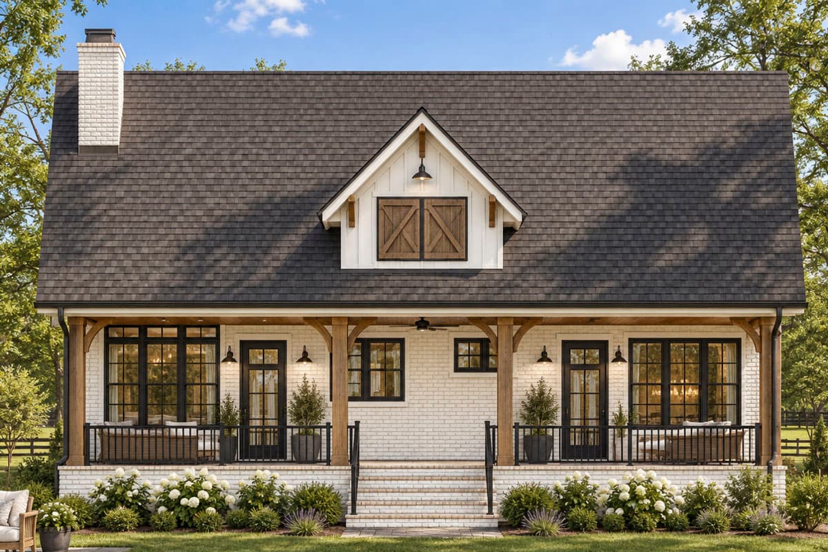 Plan 12982KN: Charming Two Bedroom Craftsman Cottage House Plan with Expansive Rear Patio - Image #5 - Cabin, Country, Craftsman