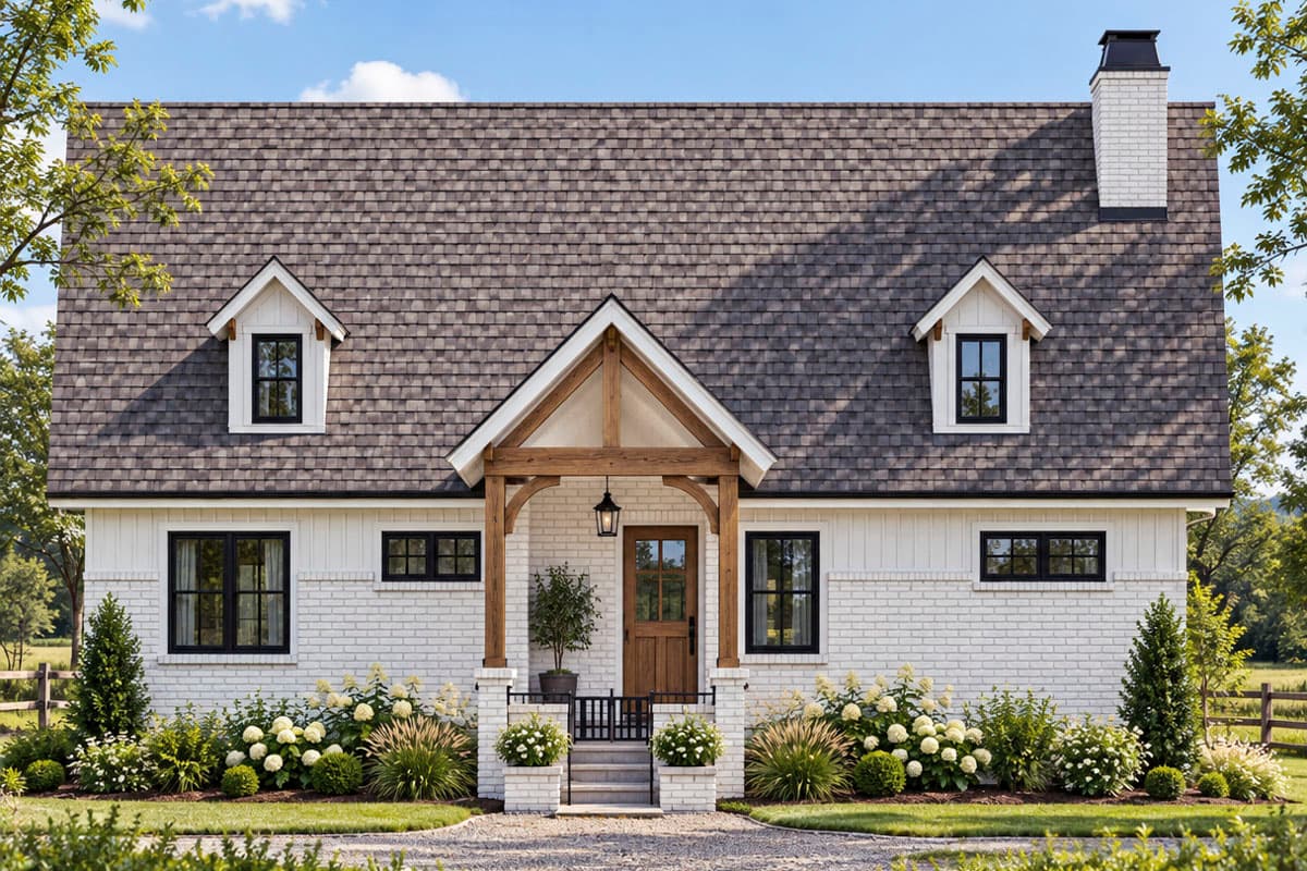 Plan image - 12982KN:Charming Two Bedroom Craftsman Cottage House Plan with Expansive Rear Patio