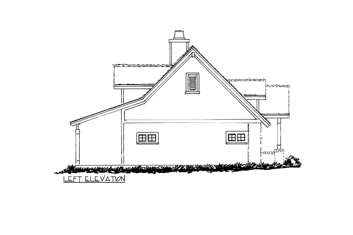 Plan 12982KN: Charming Two Bedroom Craftsman Cottage House Plan with Expansive Rear Patio - Image #11 - Cabin, Country, Craftsman