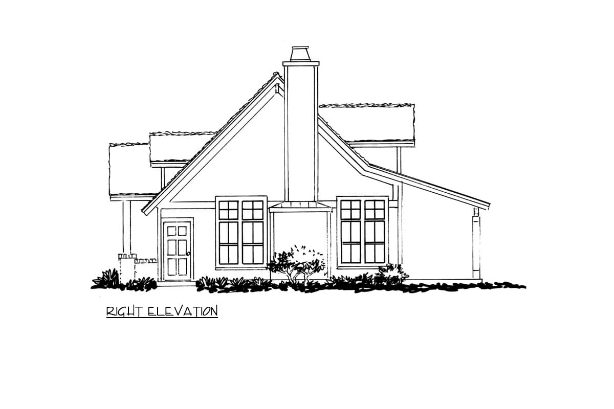 Plan 12982KN: Charming Two Bedroom Craftsman Cottage House Plan with Expansive Rear Patio - Image #10 - Cabin, Country, Craftsman