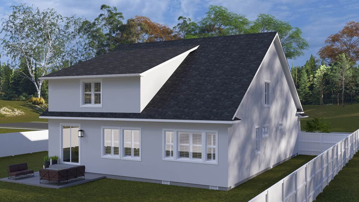 Plan 61775UT: Craftsman  House Plan with Five Bedrooms and Three-Car Garage - Image #4 - Craftsman