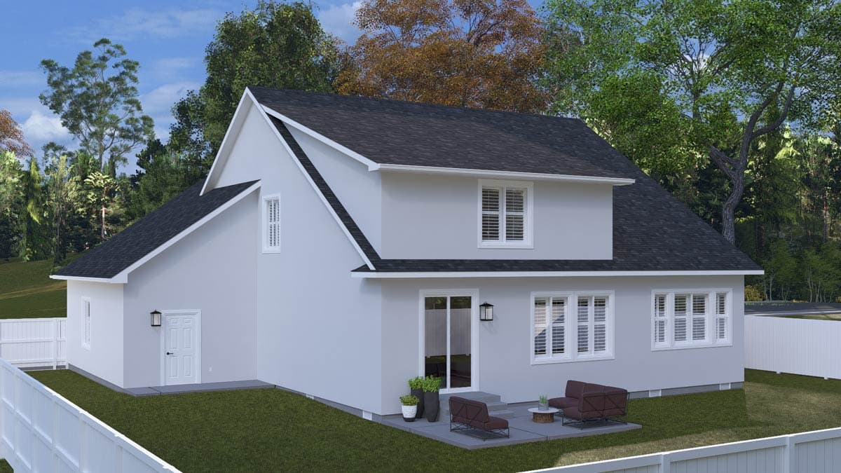 Plan 61775UT: Craftsman  House Plan with Five Bedrooms and Three-Car Garage - Image #3 - Craftsman