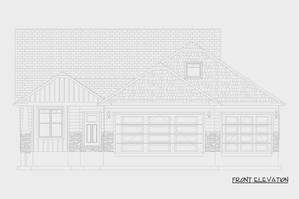 Plan 61775UT: Craftsman  House Plan with Five Bedrooms and Three-Car Garage - Image #17 - Craftsman