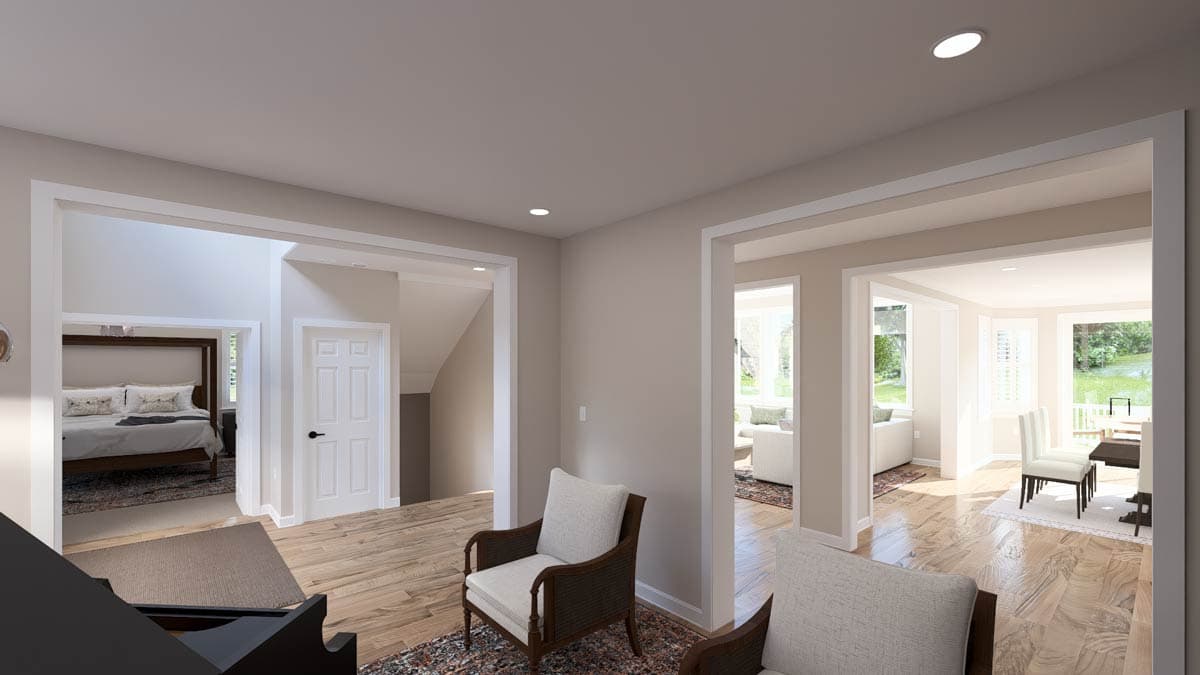 Plan 61776UT: European Traditional House Plan with Four Bedrooms and Three Car Garage - Image #16 - European, Traditional