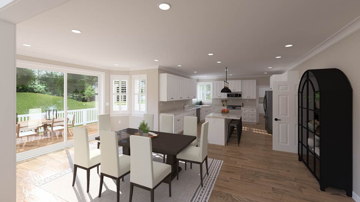 Plan 61776UT: European Traditional House Plan with Four Bedrooms and Three Car Garage - Image #17 - European, Traditional