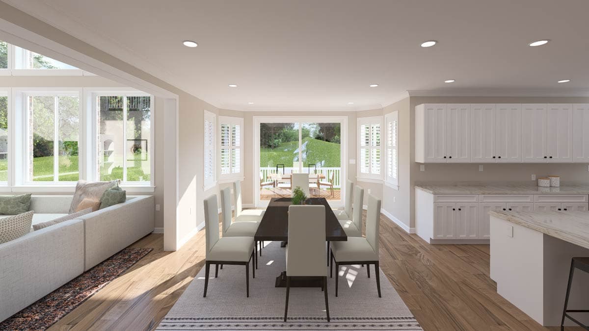 Plan 61776UT: European Traditional House Plan with Four Bedrooms and Three Car Garage - Image #19 - European, Traditional