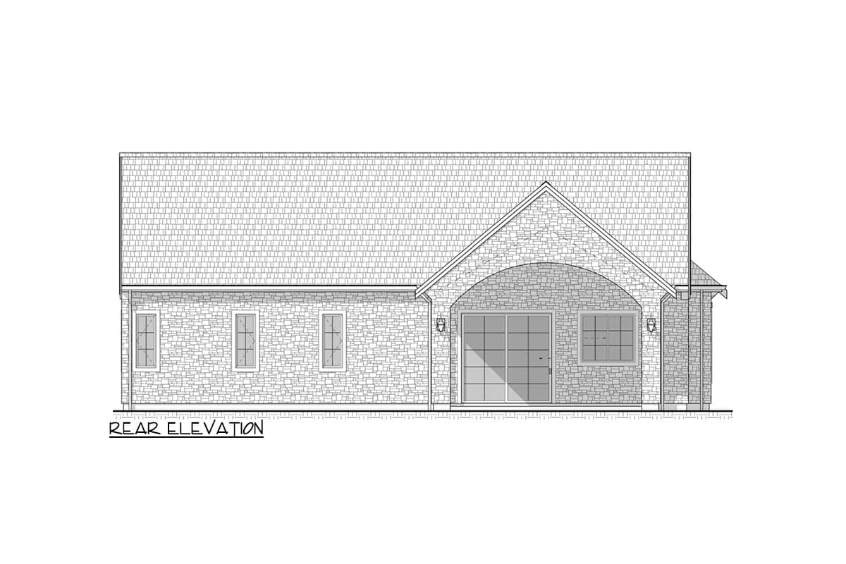 Plan 330030WLE: Charming European Cottage House Plan with Two Bedrooms and Open Layout - Image #6 - Cottage, European, French Country