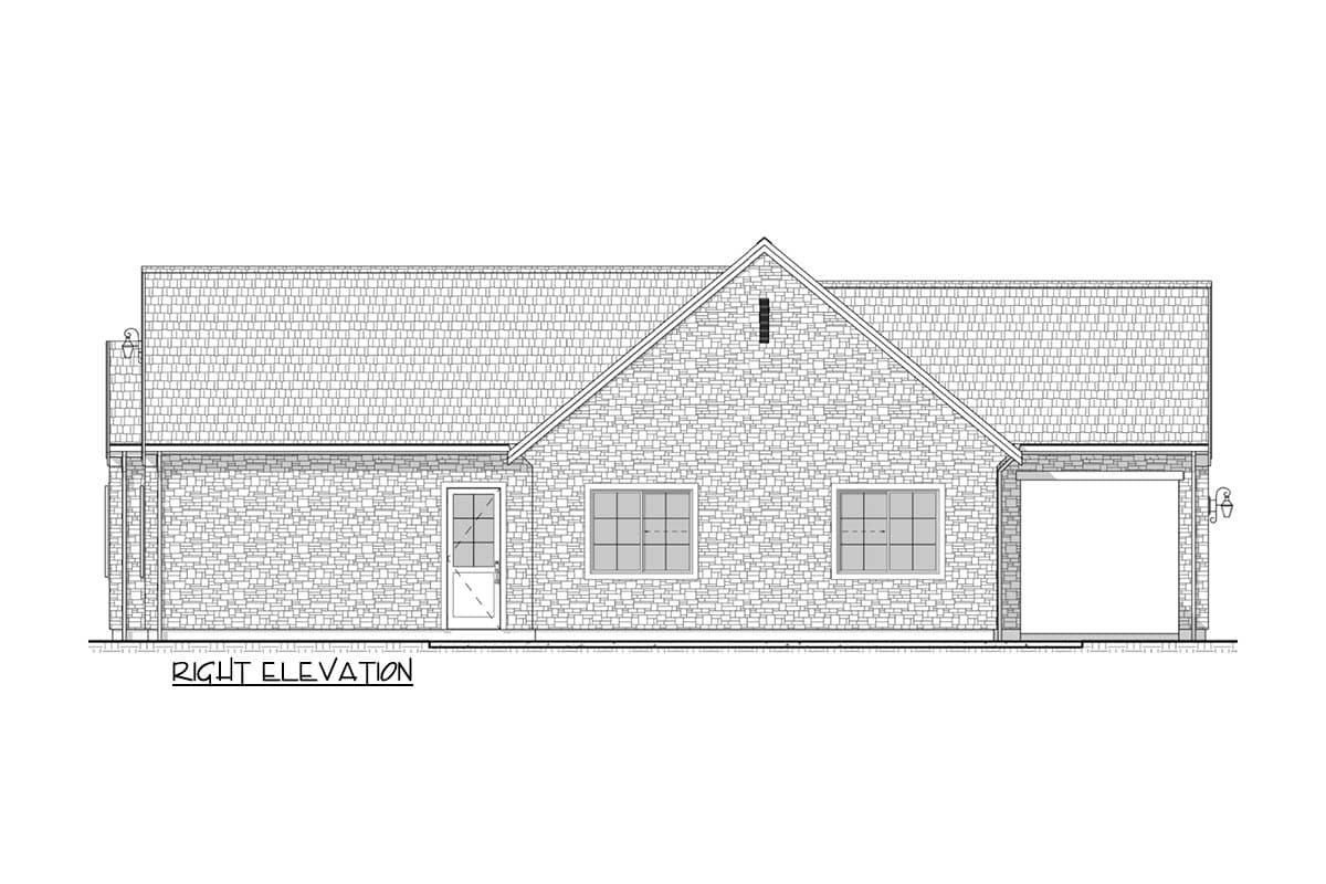 Plan 330030WLE: Charming European Cottage House Plan with Two Bedrooms and Open Layout - Image #8 - Cottage, European, French Country