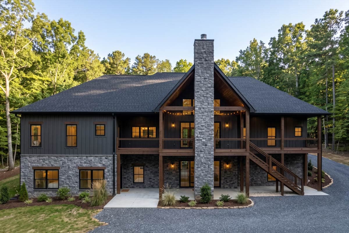 Plan 46543LA: Modern Farmhouse House Plan with 4 Bedrooms and Expansive Outdoor Living - Image #3 - Craftsman, Farmhouse, Modern Farmhouse, Mountain, Transitional