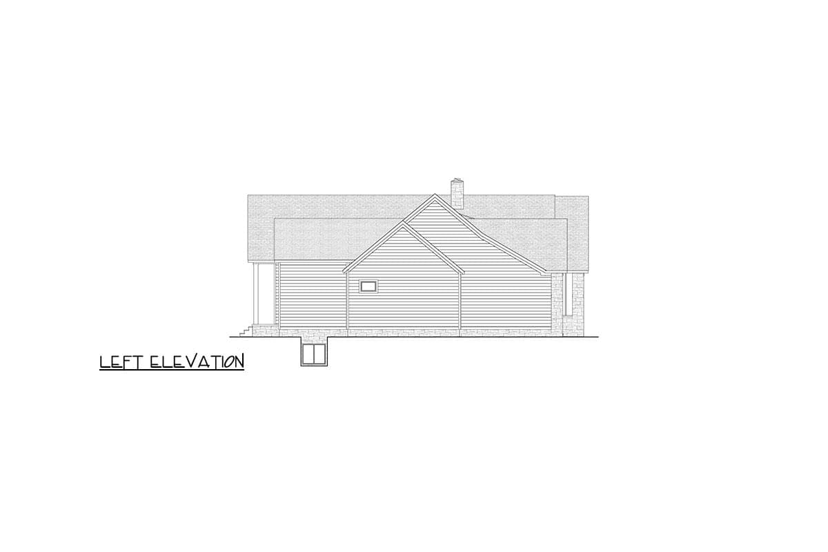 Plan 911083JVD: Modern Farmhouse House Plan with 4-Car Garage and 3 Bedrooms - Image #12 - Contemporary, Country, Modern, Modern Farmhouse, Ranch, Transitional