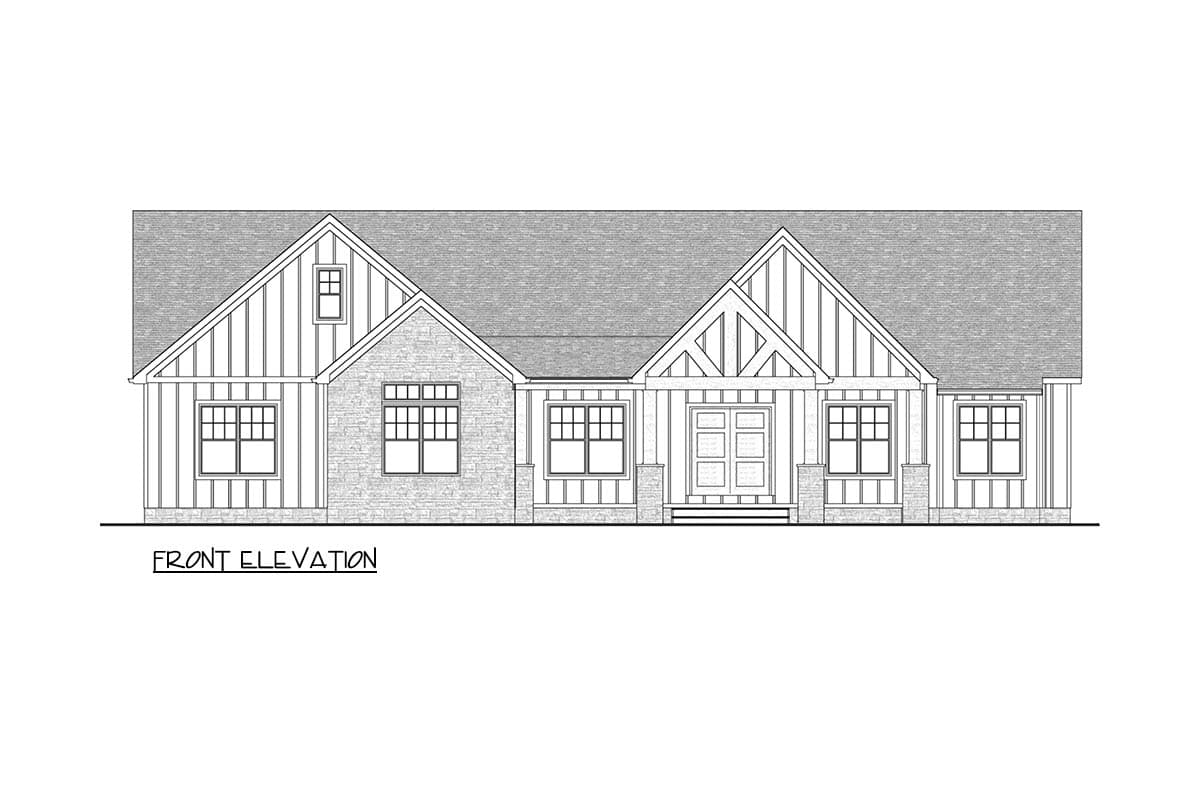 Plan 911084JVD: Modern Farmhouse House Plan with 3 Bedrooms and 3-Car Garage - Image #8 - Contemporary, Craftsman, Farmhouse, Modern Farmhouse, Ranch