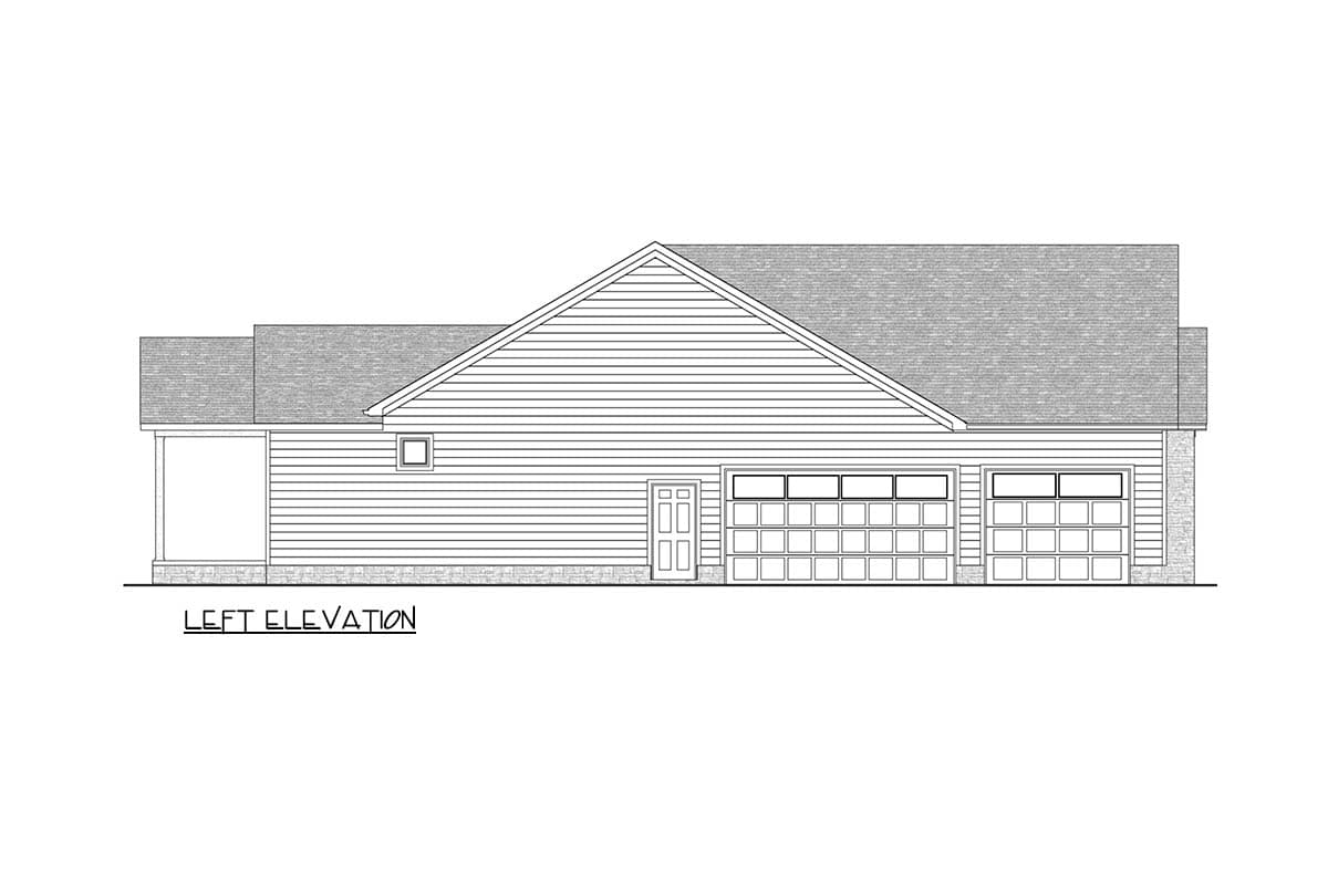 Plan 911084JVD: Modern Farmhouse House Plan with 3 Bedrooms and 3-Car Garage - Image #9 - Contemporary, Craftsman, Farmhouse, Modern Farmhouse, Ranch