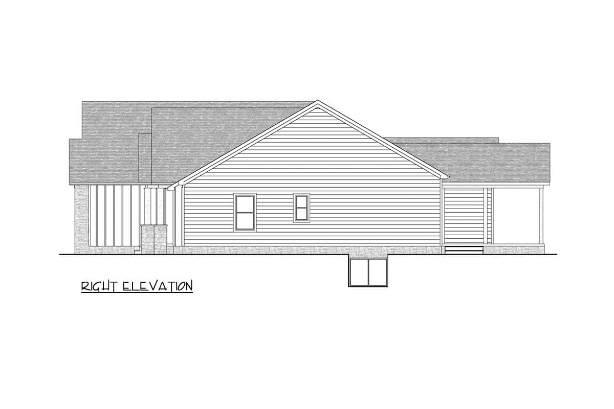 Plan 911084JVD: Modern Farmhouse House Plan with 3 Bedrooms and 3-Car Garage - Image #11 - Contemporary, Craftsman, Farmhouse, Modern Farmhouse, Ranch