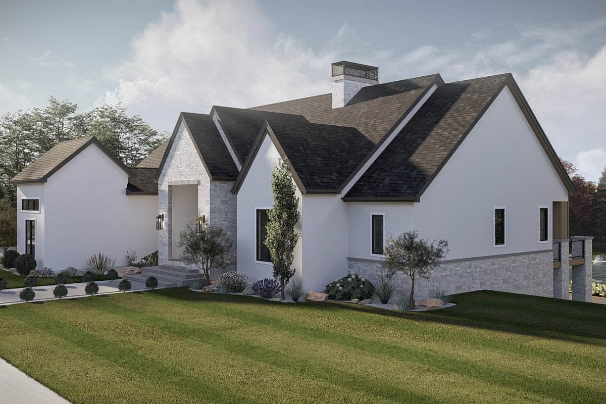 Plan 623684DJ: European Style House Plan with 2 Bedrooms and Expansive Wraparound Porch - Image #9 - European