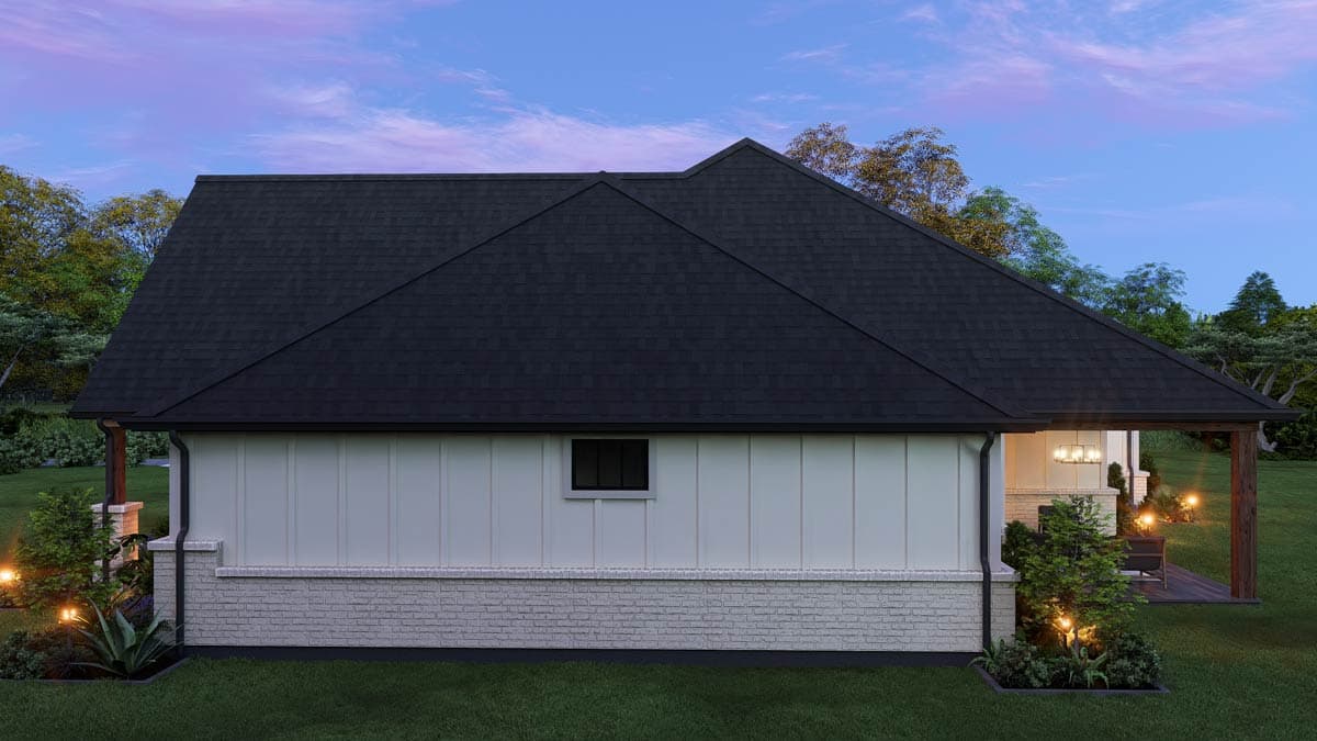 Plan 25458TF: New American Farmhouse House Plan with Four Bedrooms and Three-Car Garage - Image #4 - Craftsman, Modern Farmhouse, New American