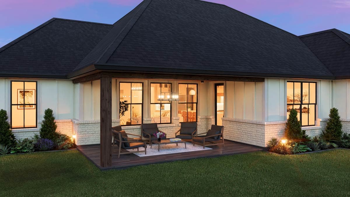 Plan 25458TF: New American Farmhouse House Plan with Four Bedrooms and Three-Car Garage - Image #6 - Craftsman, Modern Farmhouse, New American
