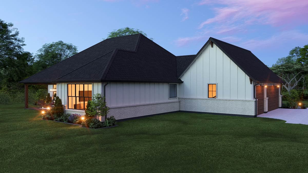 Plan 25458TF: New American Farmhouse House Plan with Four Bedrooms and Three-Car Garage - Image #10 - Craftsman, Modern Farmhouse, New American