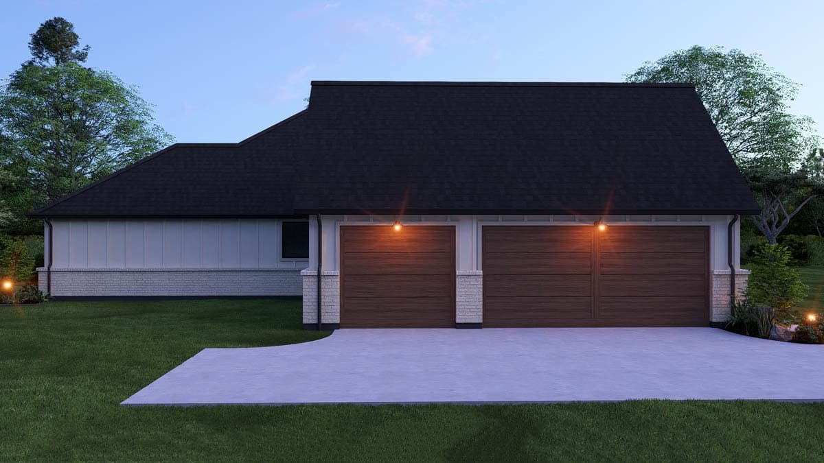 Plan 25458TF: New American Farmhouse House Plan with Four Bedrooms and Three-Car Garage - Image #11 - Craftsman, Modern Farmhouse, New American