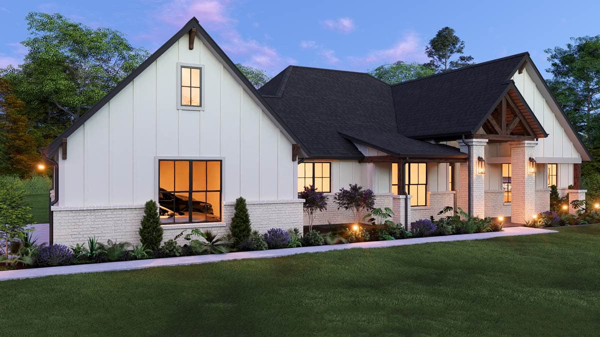 Plan 25458TF: New American Farmhouse House Plan with Four Bedrooms and Three-Car Garage - Image #13 - Craftsman, Modern Farmhouse, New American