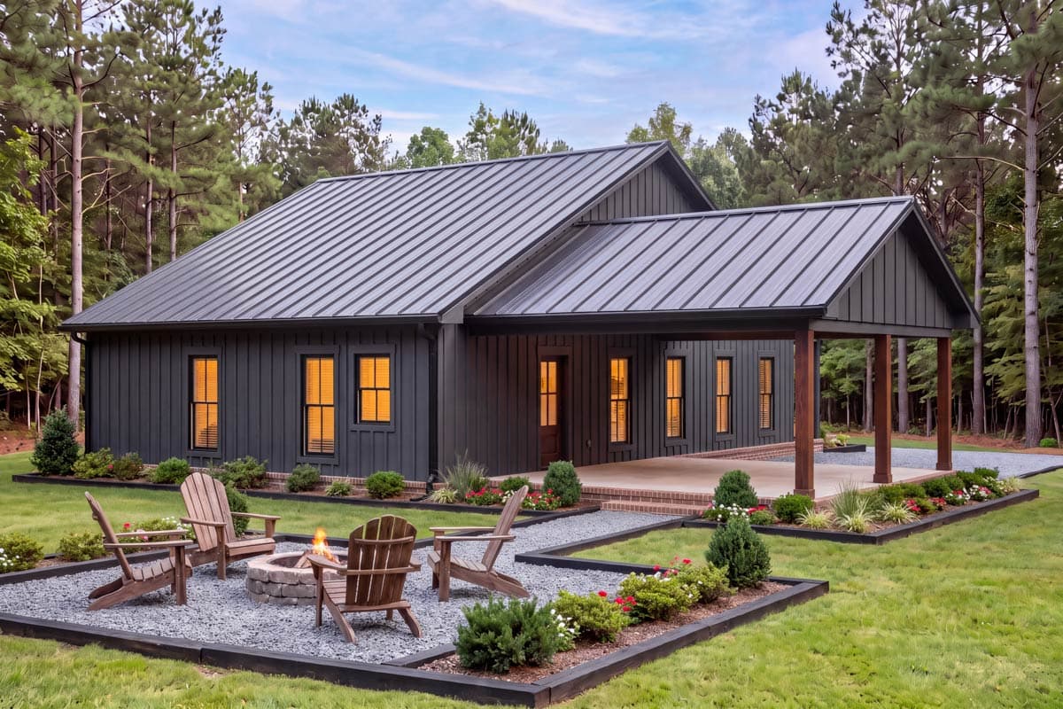 Plan 52063HZ: Charming Three Bedroom Modern Farmhouse House Plan with Attached Carport - Image #6 - Country, Modern Farmhouse, Traditional