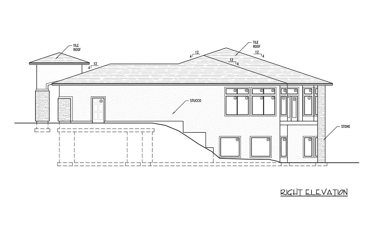 Plan 849185PGE: Mediterranean House Plan with Courtyard, Home Theater, and 5,921 Square Feet - Image #5 - Mediterranean, Southwest, Tuscan