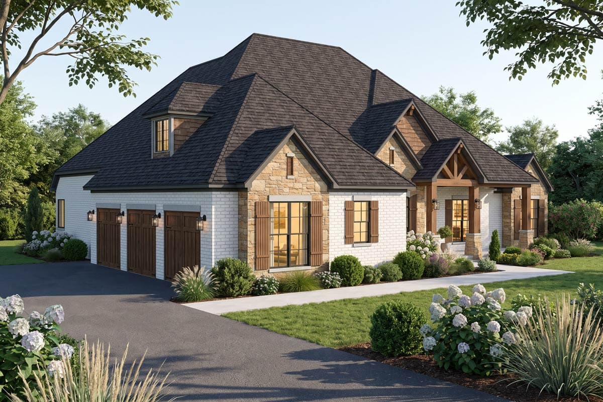 Plan 70987MK: Rustic Mountain Craftsman House Plan with Four Bedrooms and Bonus Room - Image #5 - Craftsman, Mountain, New American, Rustic