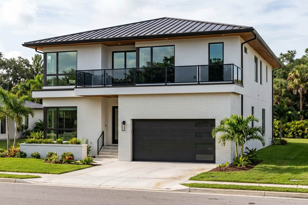 Plan image - 623686DJ:Stunning Contemporary House Plan Featuring Four Bedrooms and Modern Amenities