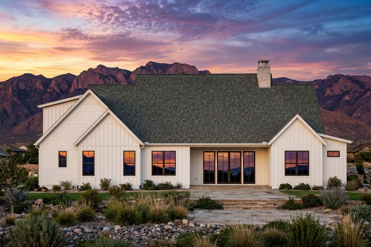 Plan 818227JSS: Modern Farmhouse House Plan with 4 Bedrooms and Split Bedroom Layout - Image #4 - Country, Craftsman, Farmhouse, Modern Farmhouse