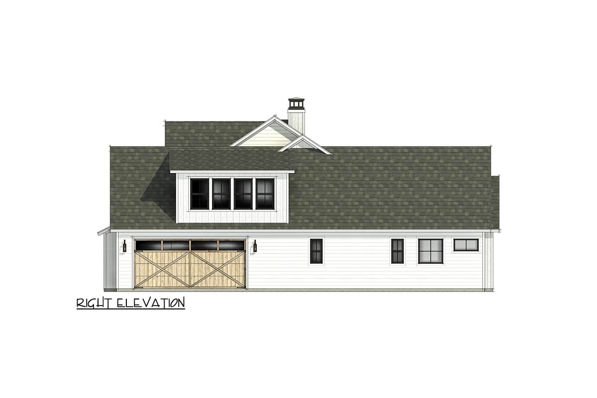 Plan 818227JSS: Modern Farmhouse House Plan with 4 Bedrooms and Split Bedroom Layout - Image #7 - Country, Craftsman, Farmhouse, Modern Farmhouse