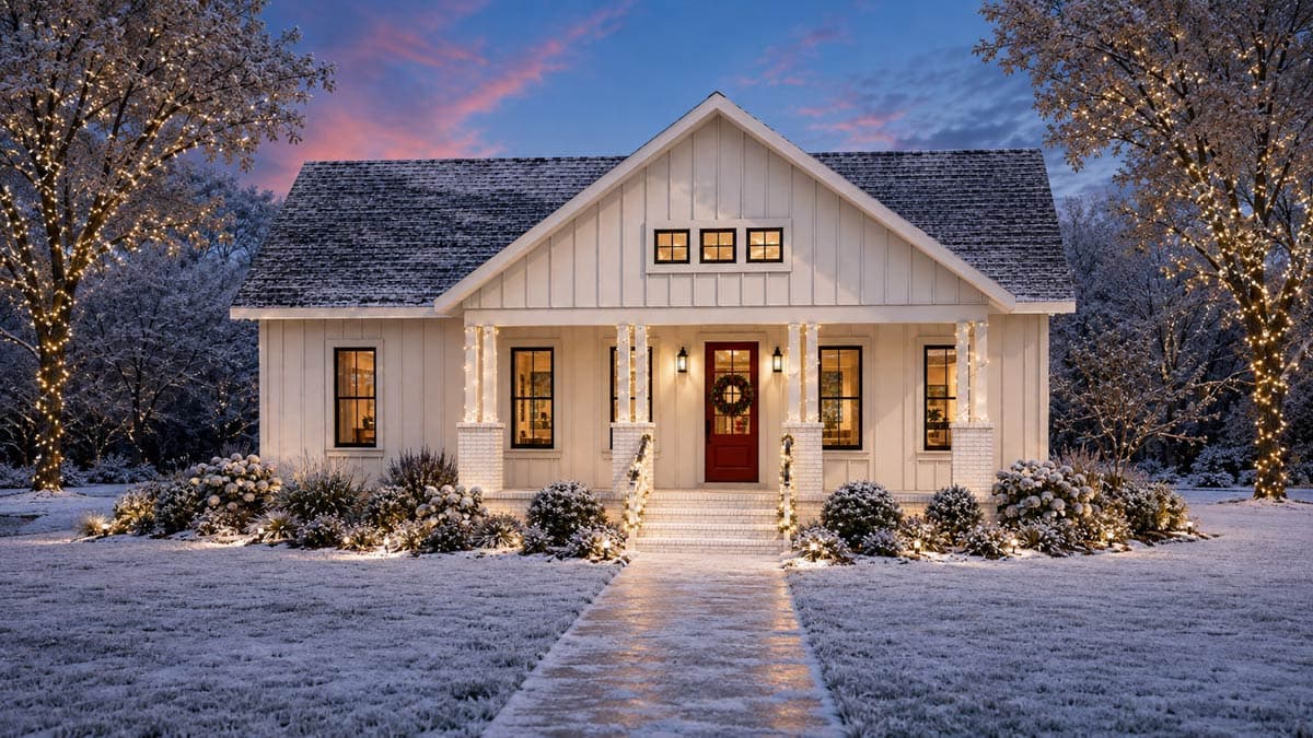 Plan 25091DH: Charming Modern Farmhouse House Plan with Three Bedrooms and Split Layout - Image #3 - Cottage, Farmhouse, Modern Farmhouse, New American