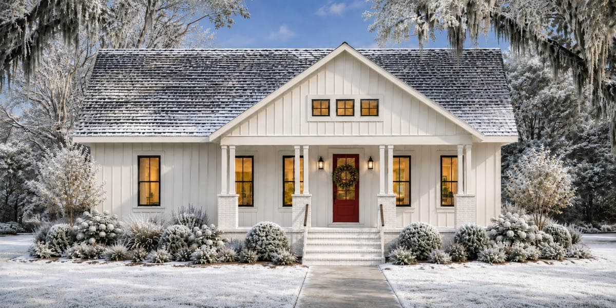Plan 25091DH: Charming Modern Farmhouse House Plan with Three Bedrooms and Split Layout - Image #2 - Cottage, Farmhouse, Modern Farmhouse, New American