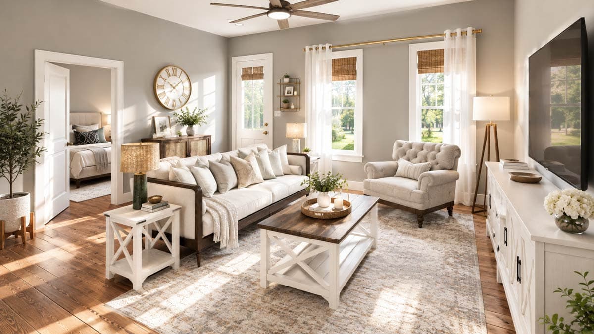Plan 25091DH: Charming Modern Farmhouse House Plan with Three Bedrooms and Split Layout - Image #5 - Cottage, Farmhouse, Modern Farmhouse, New American