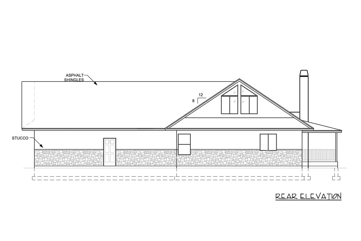 Plan 849187PGE: Three Bedroom Country Cottage House Plan with Wraparound Porch - Image #2 - Cabin, Cottage, Country, Traditional