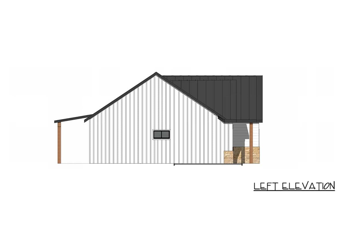 Plan 421055HFC: Modern Farmhouse Hill Country House Plan with Three Bedrooms - Image #4 - Hill Country, Modern Farmhouse
