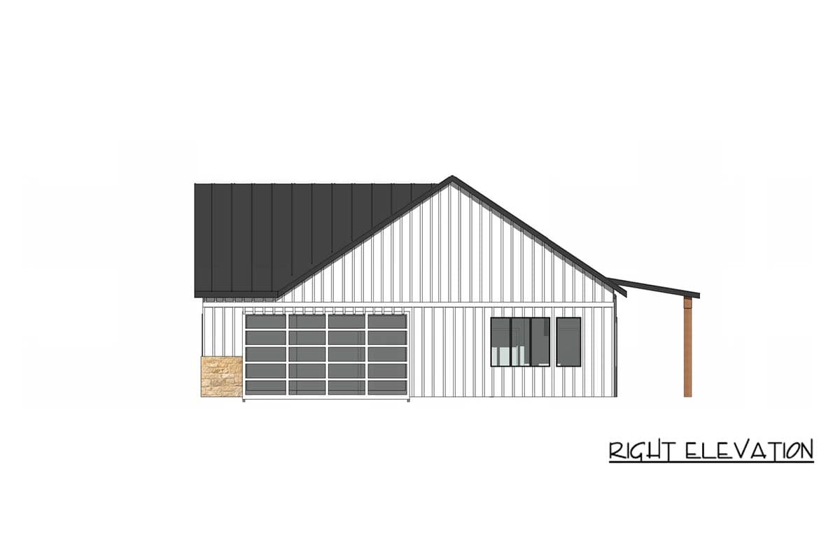 Plan 421055HFC: Modern Farmhouse Hill Country House Plan with Three Bedrooms - Image #5 - Hill Country, Modern Farmhouse