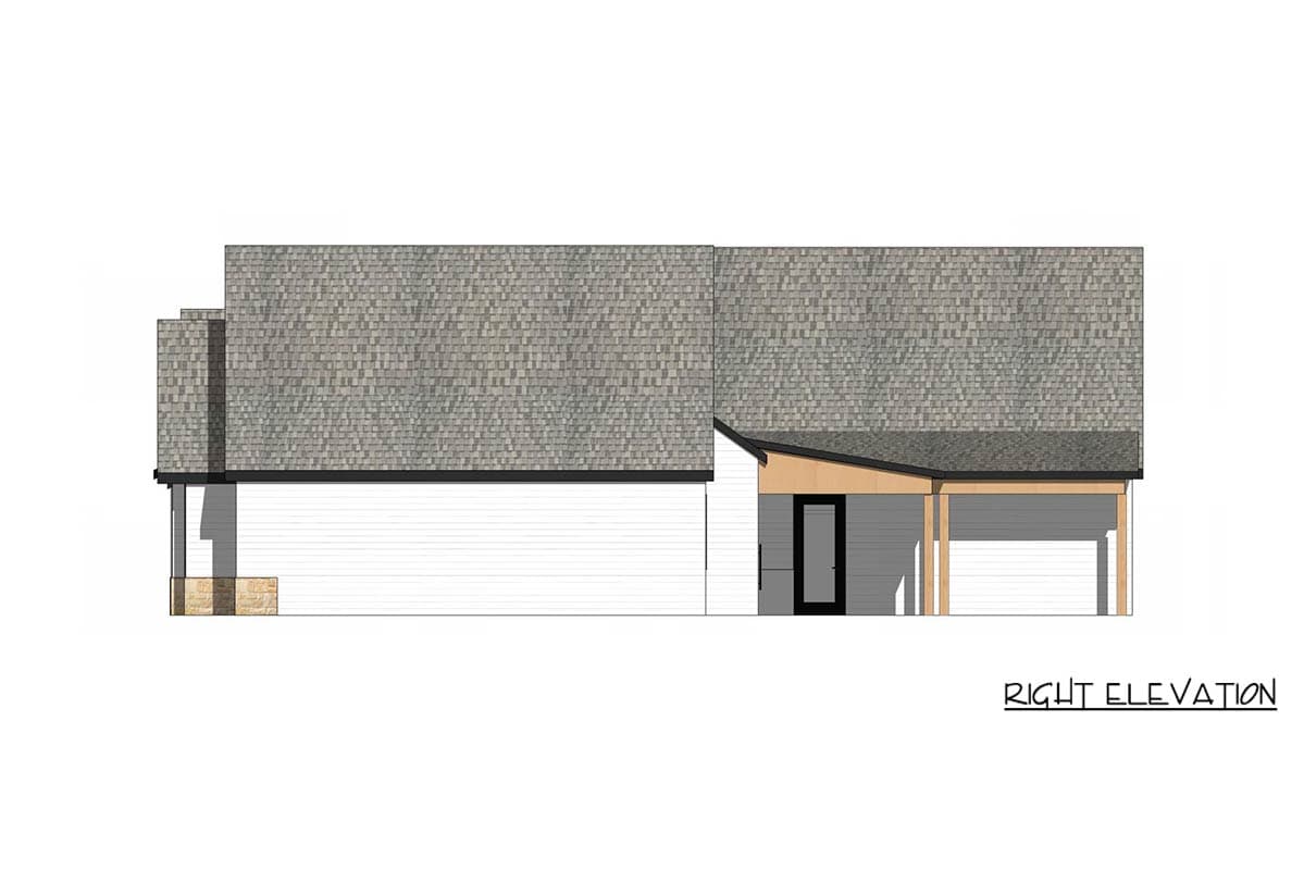 Plan 421056HFC: Modern Hill Country House Plan with 4 Bedrooms and 3-Car Garage - Image #5 - Hill Country, Modern, Modern Farmhouse