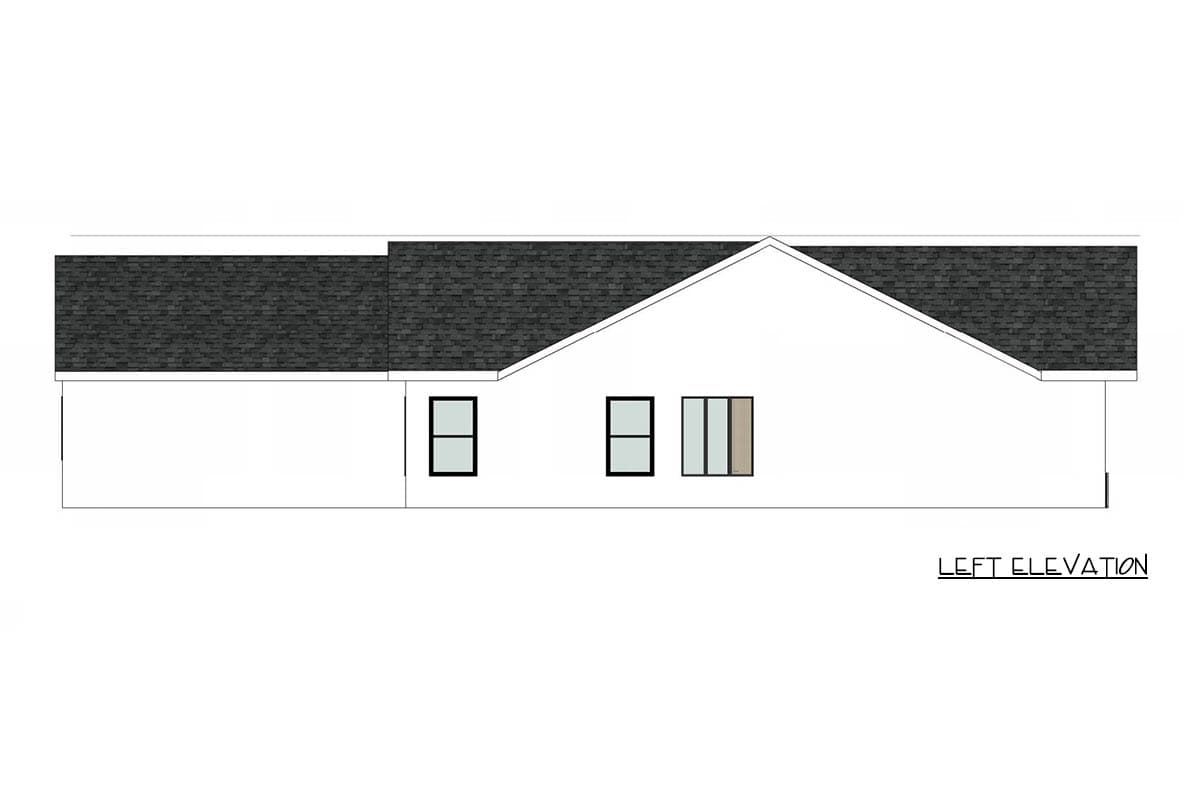 Plan 421058HFC: Modern European Farmhouse Plan with Four Bedrooms and Vaulted Ceilings - Image #3 - Country, European, Modern, Ranch