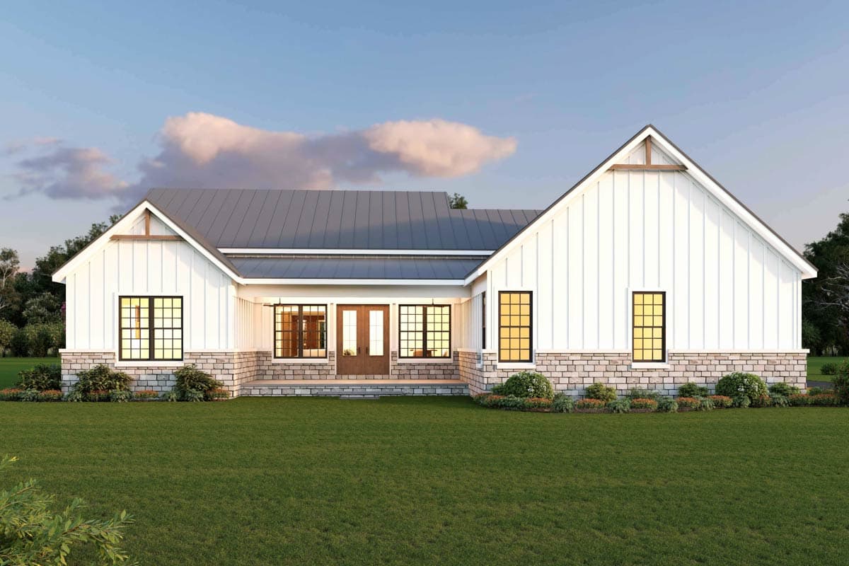 Plan 680727VR: Modern Farmhouse House Plan with Three Bedrooms and Expansive Porch Space - Image #9 - Modern Farmhouse, New American