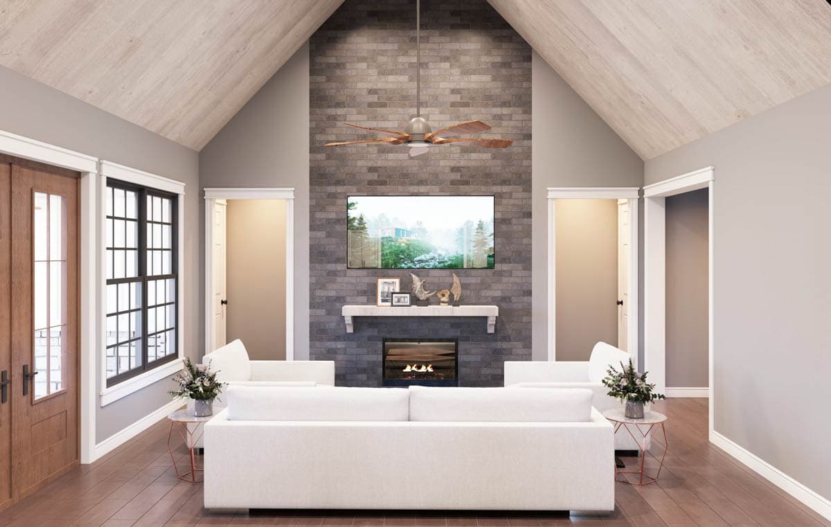 Plan 680727VR: Modern Farmhouse House Plan with Three Bedrooms and Expansive Porch Space - Image #5 - Modern Farmhouse, New American