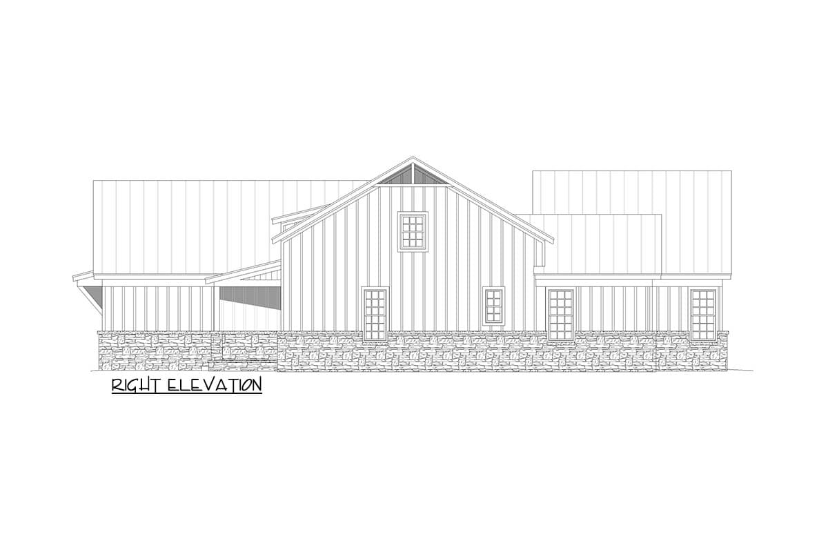 Plan 680727VR: Modern Farmhouse House Plan with Three Bedrooms and Expansive Porch Space - Image #3 - Modern Farmhouse, New American