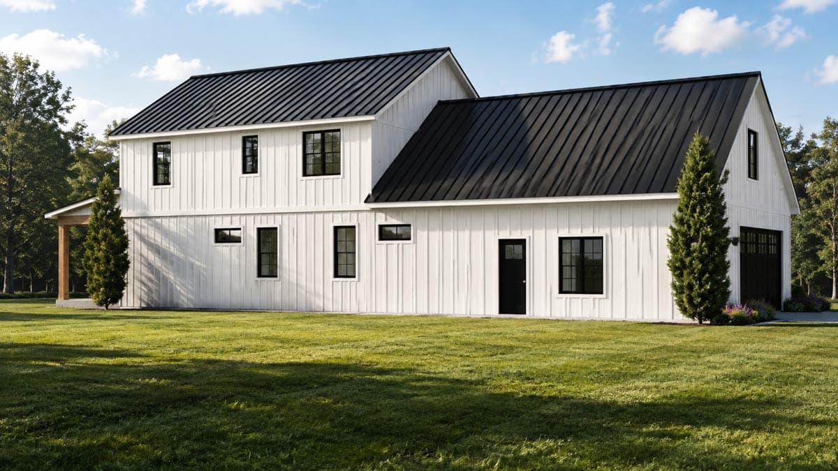 Plan 135483GRA: Modern Farmhouse House Plan with Seven Bedrooms and Wraparound Porch - Image #4 - Country, Craftsman, Farmhouse, Modern, Modern Farmhouse